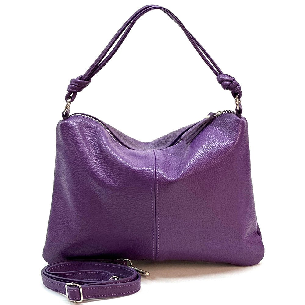 Lunaria Italian Leather Shoulder Bag - Leather Italiano