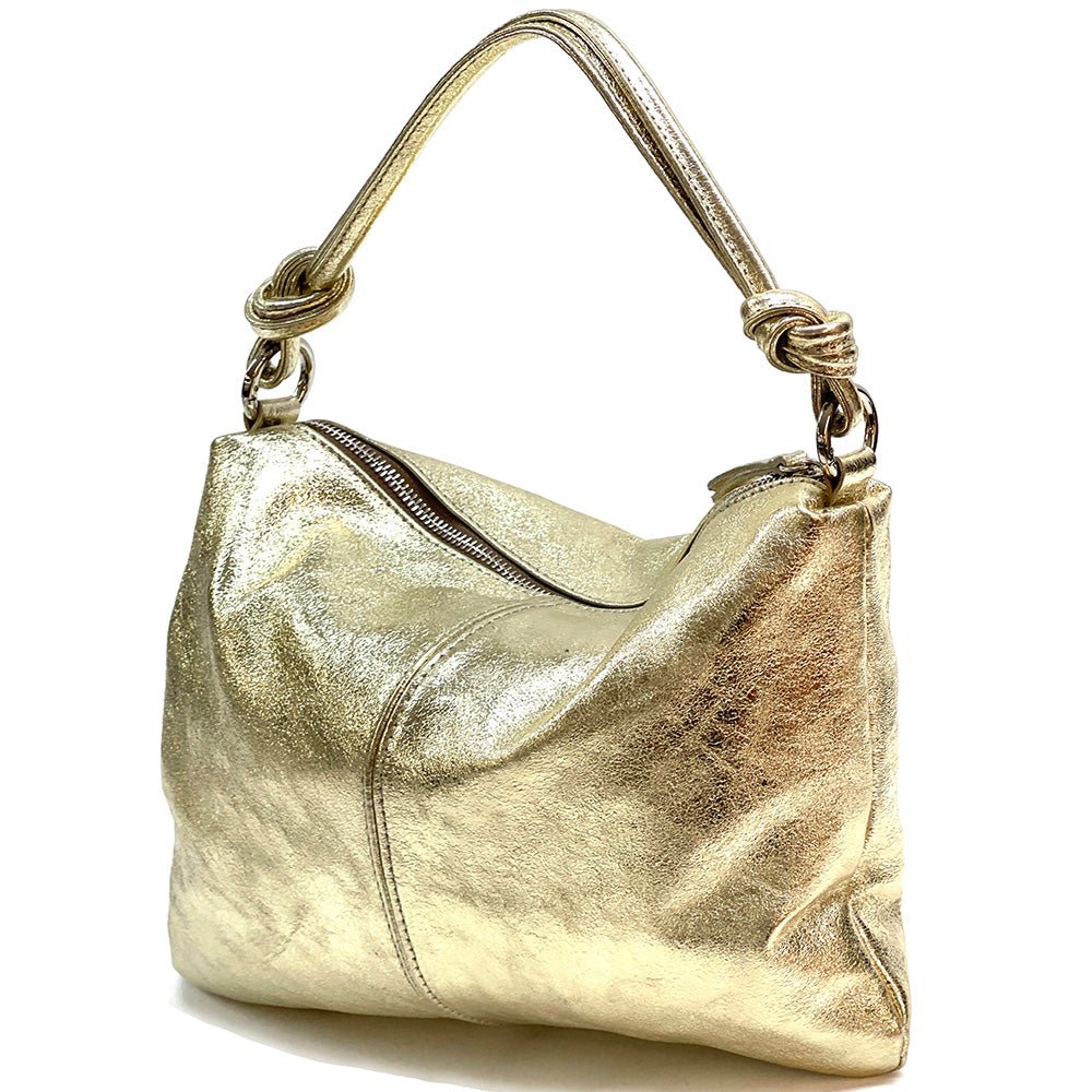 Lunaria Italian Leather Shoulder Bag - Leather Italiano