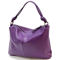 Lunaria Italian Leather Shoulder Bag - Leather Italiano