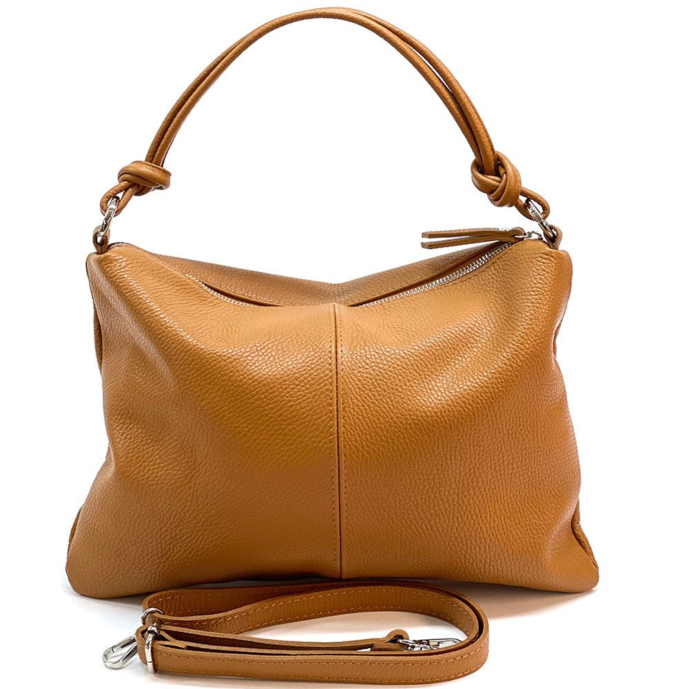 Lunaria Italian Leather Shoulder Bag - Leather Italiano