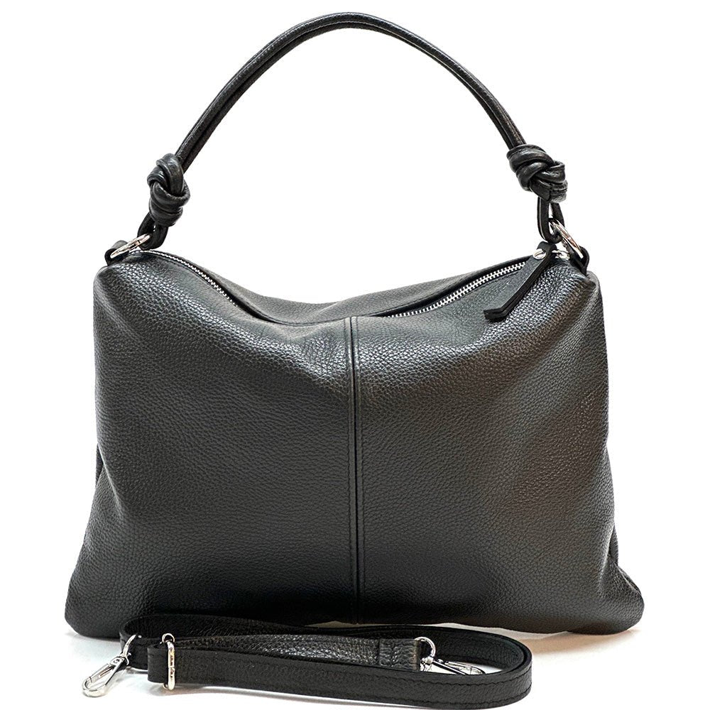 Lunaria Italian Leather Shoulder Bag - Leather Italiano
