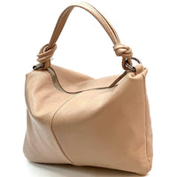 Lunaria Italian Leather Shoulder Bag - Leather Italiano