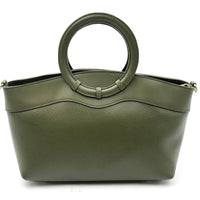 Marcella Italian Leather Top Handle Bag - Leather Italiano