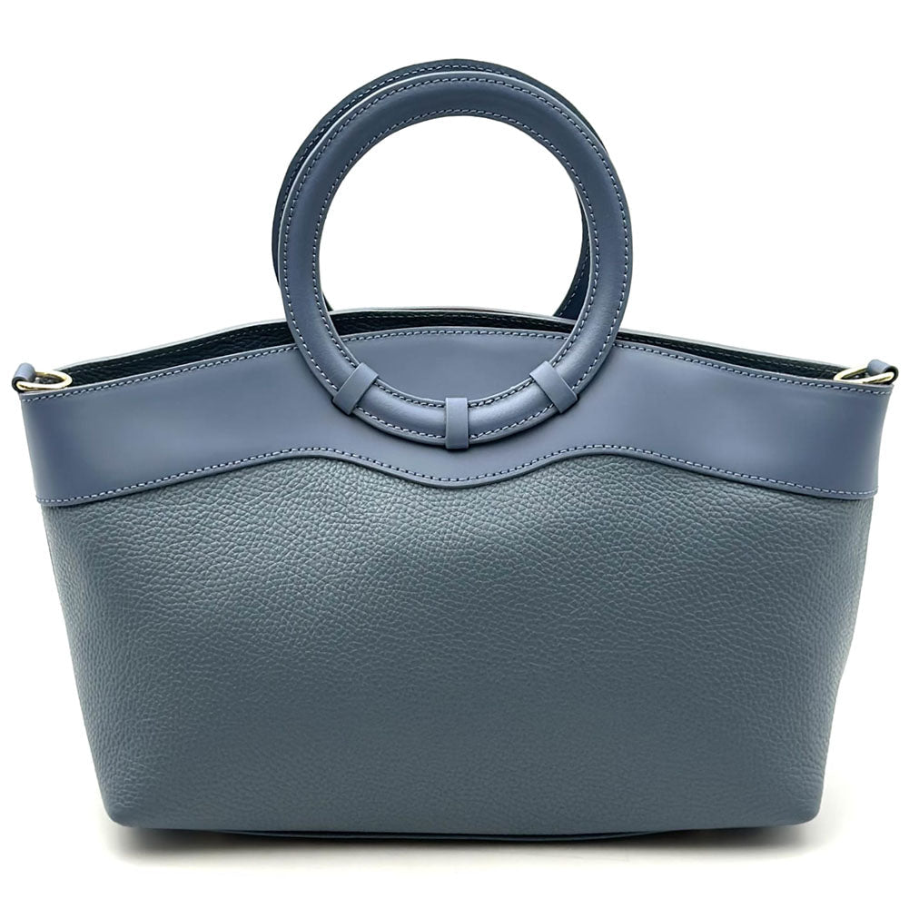 Marcella Italian Leather Top Handle Bag - Leather Italiano