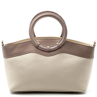 Marcella Italian Leather Top Handle Bag - Leather Italiano
