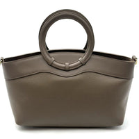 Marcella Italian Leather Top Handle Bag - Leather Italiano