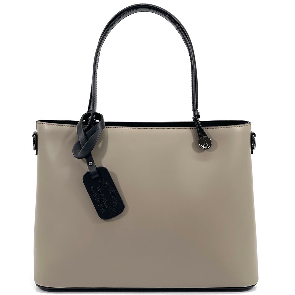Margherita Tote Italian Handmade Leather Bag – Elegant Everyday Tote for Women - Leather Italiano