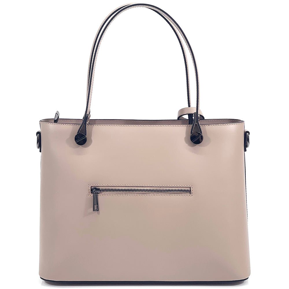 Margherita Tote Italian Handmade Leather Bag – Elegant Everyday Tote for Women - Leather Italiano