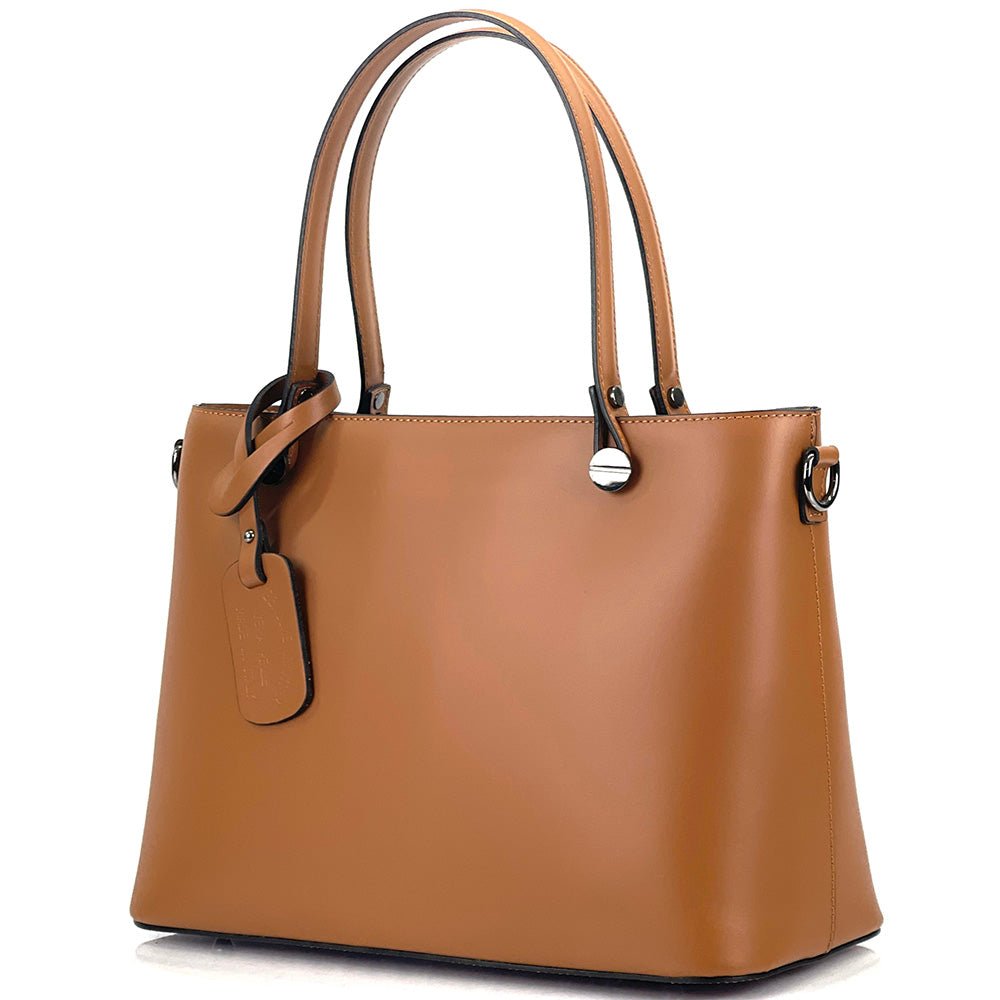 Margherita Tote Italian Handmade Leather Bag – Elegant Everyday Tote for Women - Leather Italiano