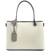 Margherita Tote Italian Handmade Leather Bag – Elegant Everyday Tote for Women - Leather Italiano