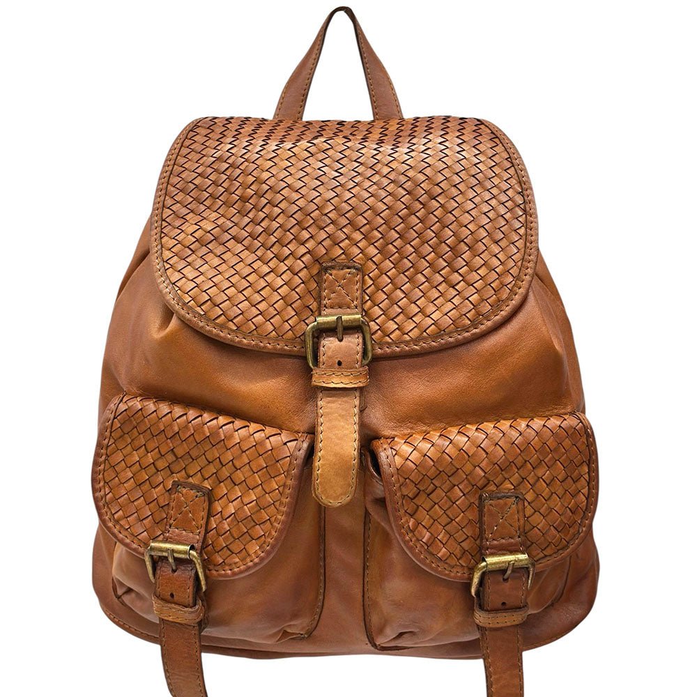 Marinella Washed Cow Leather Backpack