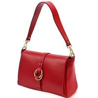 Marisa Italian Leather Shoulder Bag – Elegant Full - Grain Craftsmanship - Leather Italiano