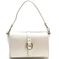 Marisa Italian Leather Shoulder Bag – Elegant Full - Grain Craftsmanship - Leather Italiano