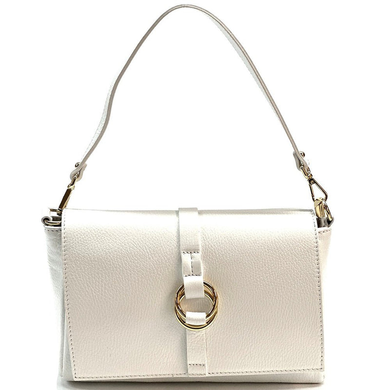 Marisa Italian Leather Shoulder Bag – Elegant Full - Grain Craftsmanship - Leather Italiano