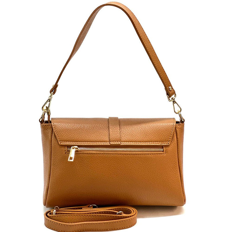 Marisa Italian Leather Shoulder Bag – Elegant Full - Grain Craftsmanship - Leather Italiano