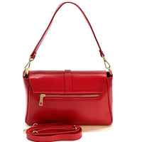 Marisa Italian Leather Shoulder Bag – Elegant Full - Grain Craftsmanship - Leather Italiano