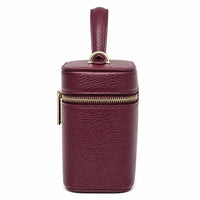 Marzia Structured Italian Leather Vanity & Crossbody Bag - Leather Italiano