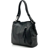 Mélie Italian Calfskin Leather Bag – Elegant Hobo with Dual Compartments - Leather Italiano