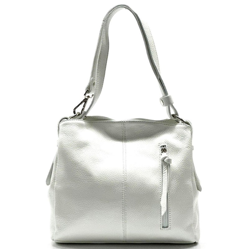 Mélie Italian Calfskin Leather Bag – Elegant Hobo with Dual Compartments - Leather Italiano