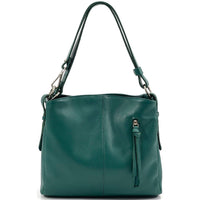 Mélie Italian Calfskin Leather Bag – Elegant Hobo with Dual Compartments - Leather Italiano