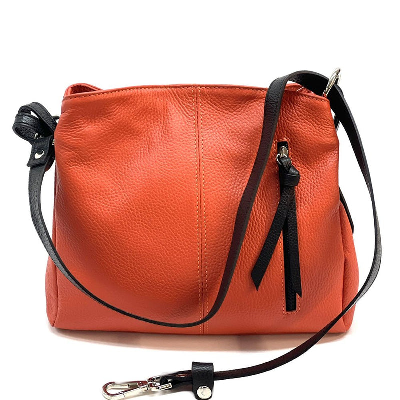 Mélie Italian Calfskin Leather Bag – Elegant Hobo with Dual Compartments - Leather Italiano