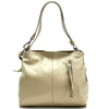 Mélie Italian Calfskin Leather Bag – Elegant Hobo with Dual Compartments - Leather Italiano