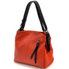 Mélie Italian Calfskin Leather Bag – Elegant Hobo with Dual Compartments - Leather Italiano