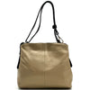 Mélie Italian Calfskin Leather Bag – Elegant Hobo with Dual Compartments - Leather Italiano