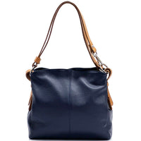 Mélie Italian Calfskin Leather Bag – Elegant Hobo with Dual Compartments - Leather Italiano