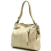 Mélie Italian Calfskin Leather Bag – Elegant Hobo with Dual Compartments - Leather Italiano