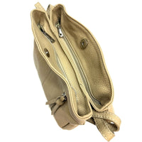 Mélie Italian Calfskin Leather Bag – Elegant Hobo with Dual Compartments - Leather Italiano