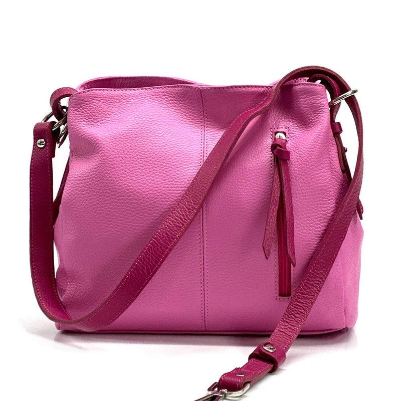 Mélie Italian Calfskin Leather Bag – Elegant Hobo with Dual Compartments - Leather Italiano