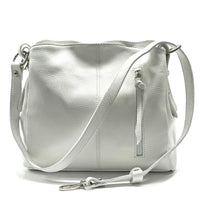 Mélie Italian Calfskin Leather Bag – Elegant Hobo with Dual Compartments - Leather Italiano