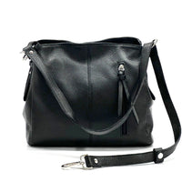 Mélie Italian Calfskin Leather Bag – Elegant Hobo with Dual Compartments - Leather Italiano
