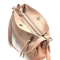 Mélie Italian Calfskin Leather Bag – Elegant Hobo with Dual Compartments - Leather Italiano