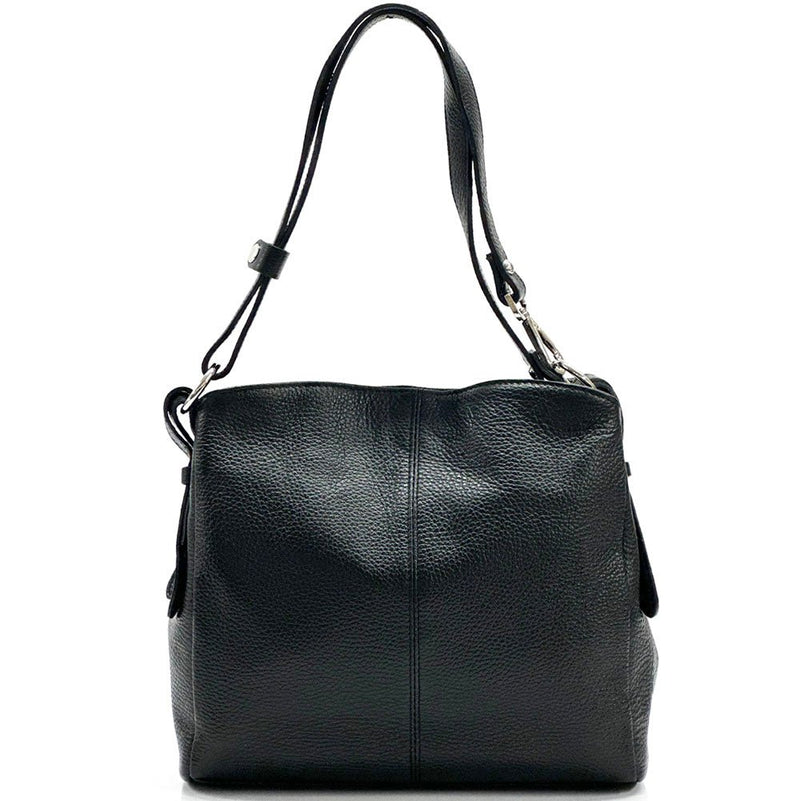 Mélie Italian Calfskin Leather Bag – Elegant Hobo with Dual Compartments - Leather Italiano