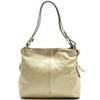 Mélie Italian Calfskin Leather Bag – Elegant Hobo with Dual Compartments - Leather Italiano