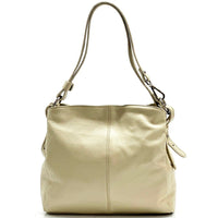 Mélie Italian Calfskin Leather Bag – Elegant Hobo with Dual Compartments - Leather Italiano
