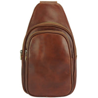 Men's Italian Calfskin Leather Waist Bag - Leather Italiano