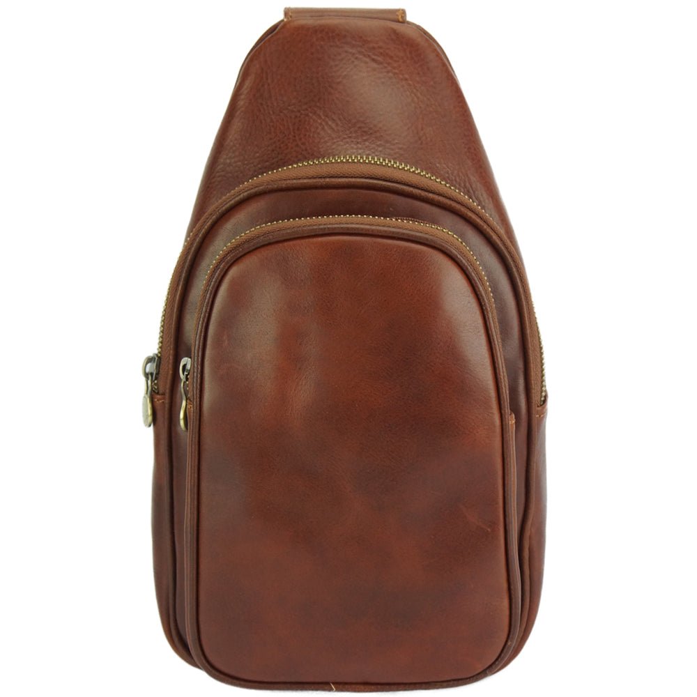Men's Italian Calfskin Leather Waist Bag - Leather Italiano