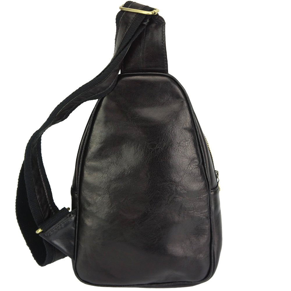 Men's Italian Calfskin Leather Waist Bag - Leather Italiano