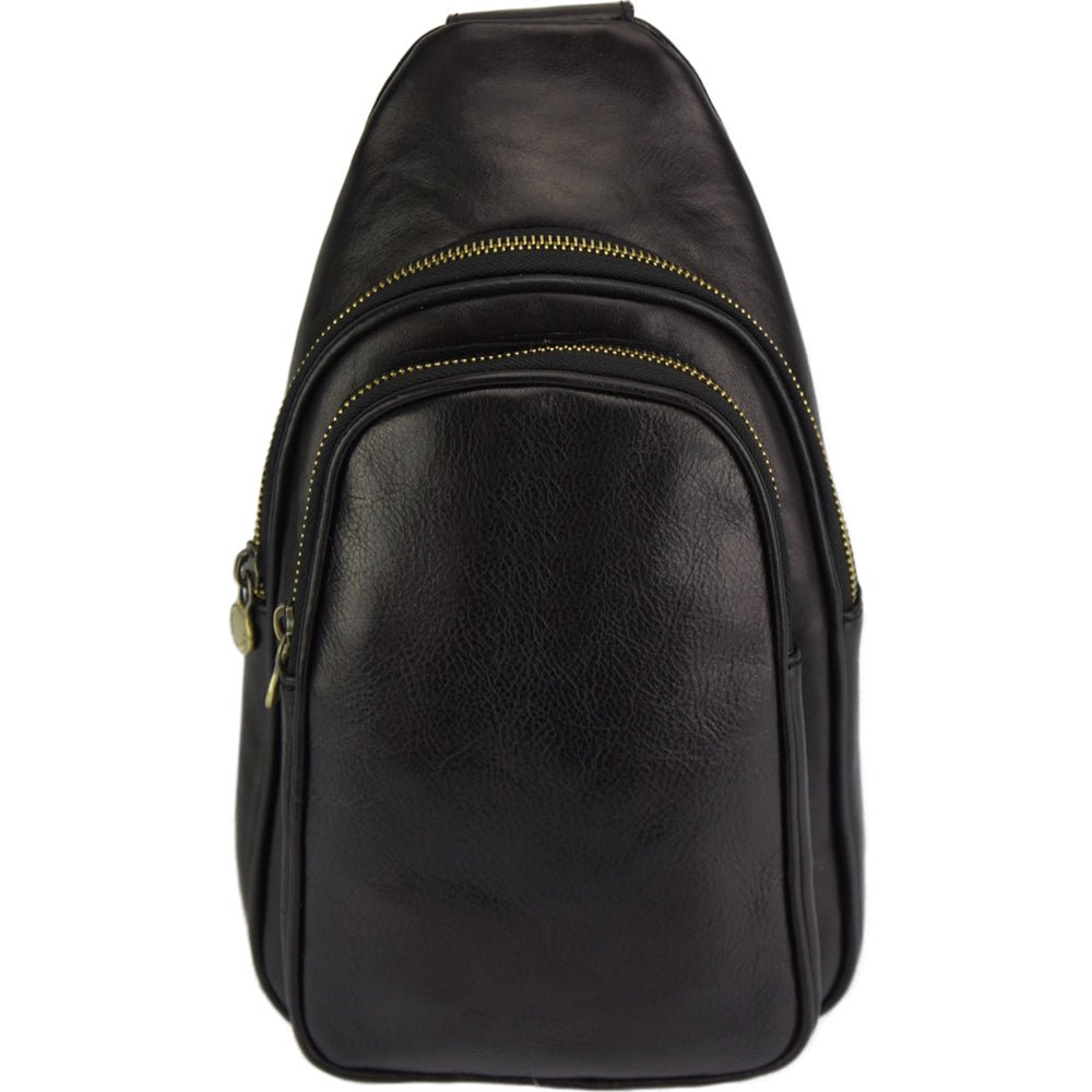 Men's Italian Calfskin Leather Waist Bag - Leather Italiano