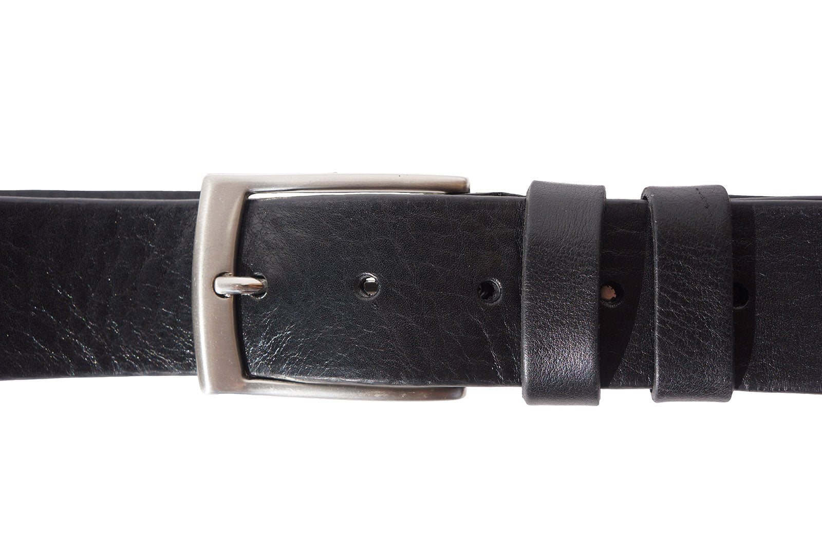Men’s Italian Full - Grain Leather Belt – Handmade in Tuscany (4 cm) - Leather Italiano
