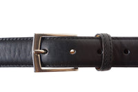 Men's Slim Italian Leather Belt - Leather Italiano