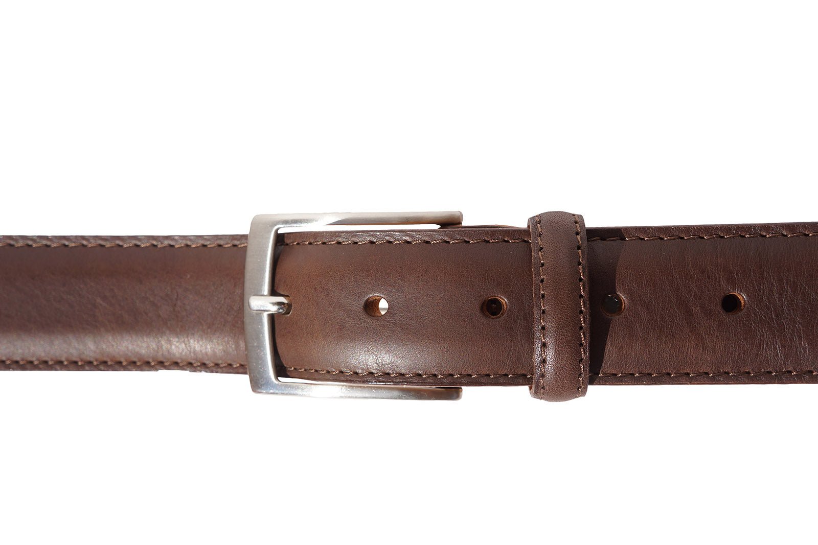 Men's Slim Italian Leather Belt - Leather Italiano