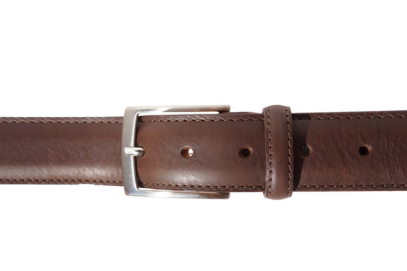 Men's Slim Italian Leather Belt - Leather Italiano