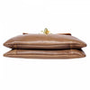 Bottom view of Messina Womens Tan Leather Clutch
