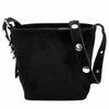 Mia Leather Shoulder Bag – Italian Suede with Edgy Style - Leather Italiano