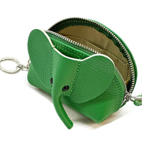 Mini Italian Leather Elephant Pouch – Playful Leather Coin & Key Pouch - Leather Italiano
