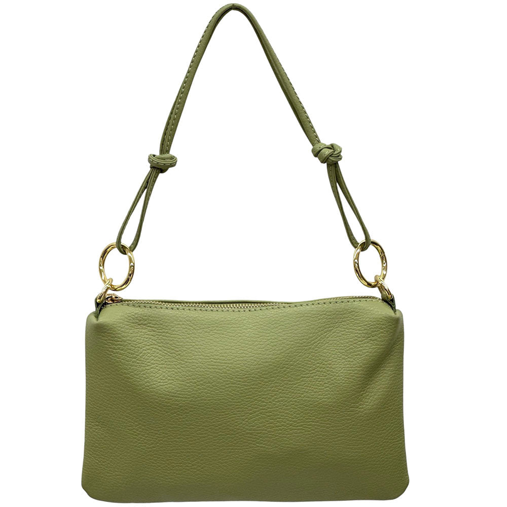 Neriva Soft Cow Leather Mini Shoulder and Crossbody Bag - Leather Italiano